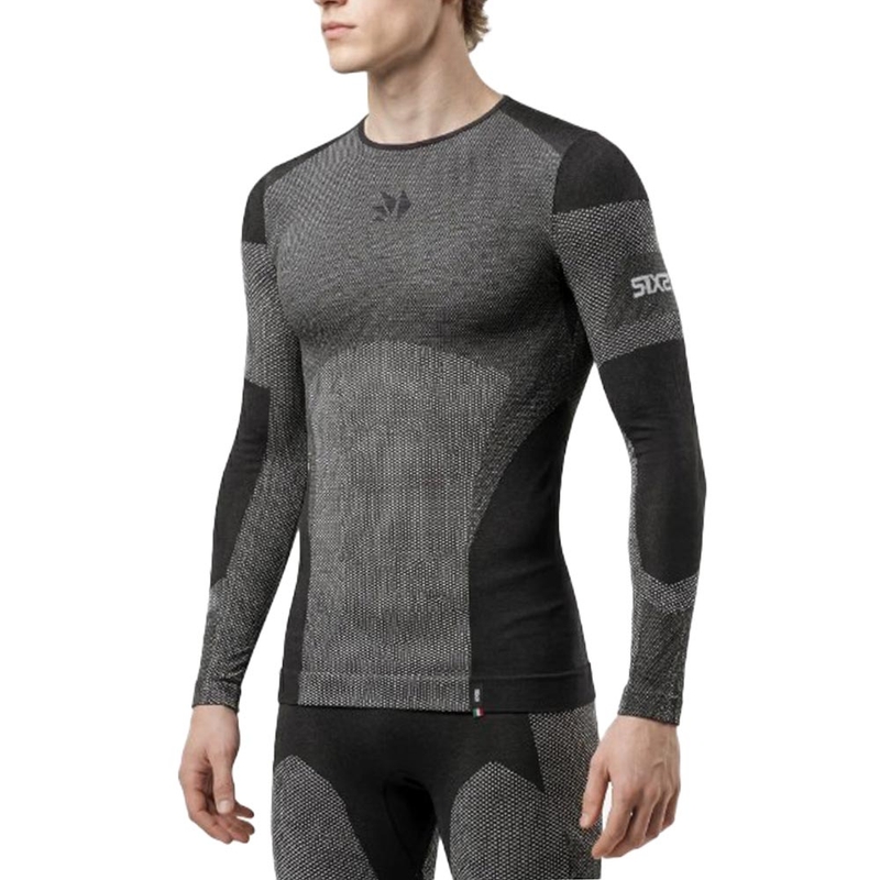 Functioneel T-shirt met lange mouwen SIXS BT TS2L V2 zwart carbon
