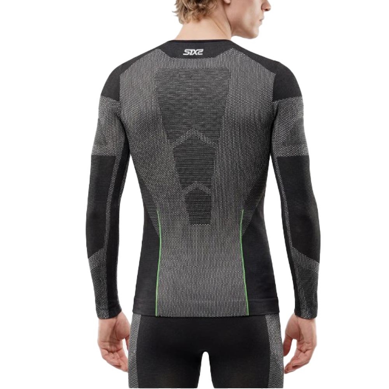 Functioneel T-shirt met lange mouwen SIXS BT TS2L V2 zwart carbon