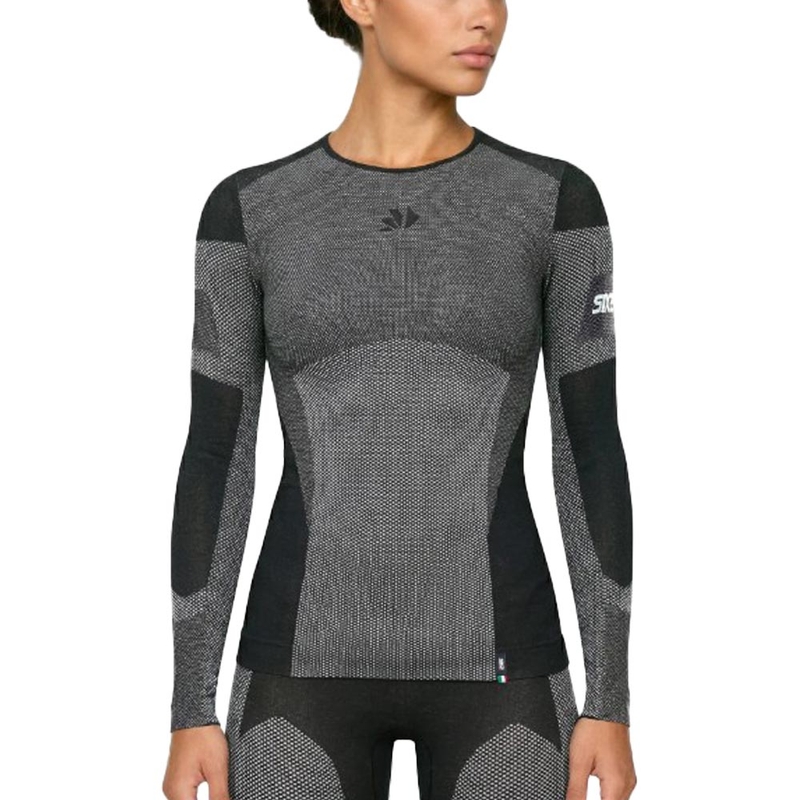 Functioneel T-shirt met lange mouwen SIXS BT TS2L V2 zwart carbon