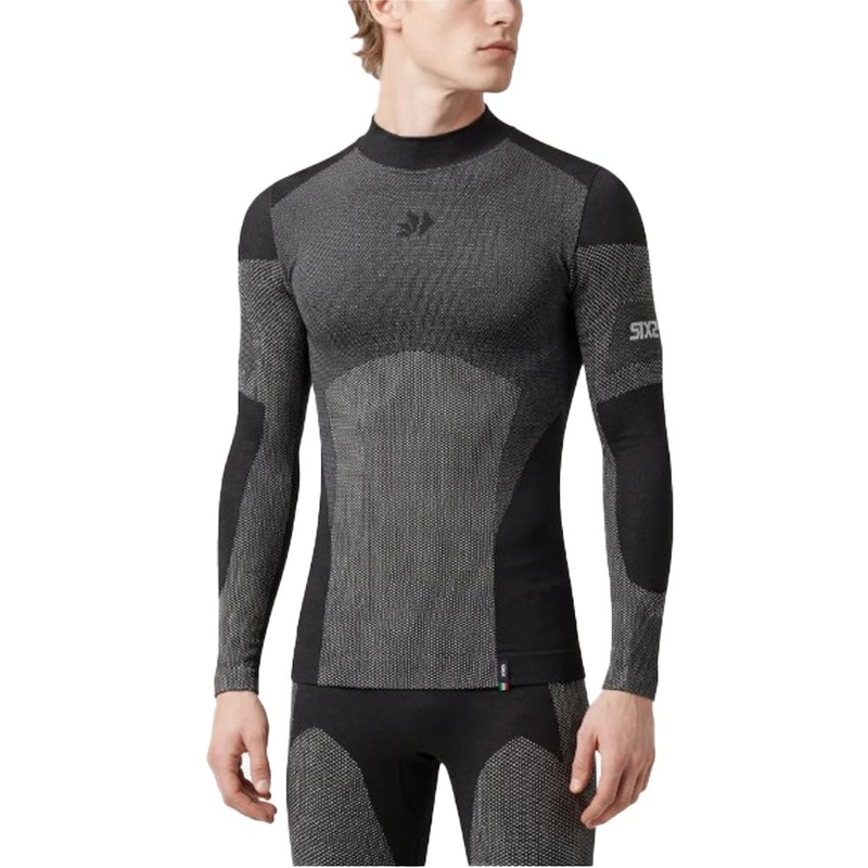 Functioneel T-shirt met lange mouwen SIXS BT TS3L V2 zwart carbon