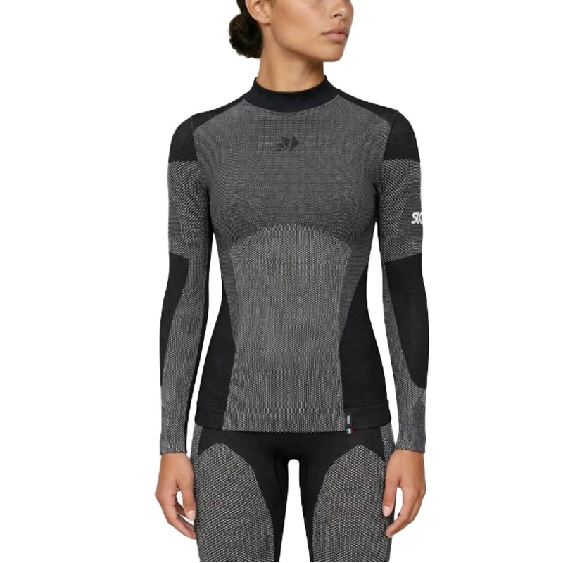 Functioneel T-shirt met lange mouwen SIXS BT TS3L V2 zwart carbon