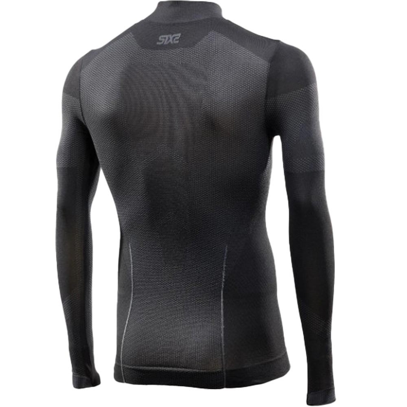 Functioneel T-shirt met lange mouwen SIXS BT TS3L V2 zwart-donkergrijs