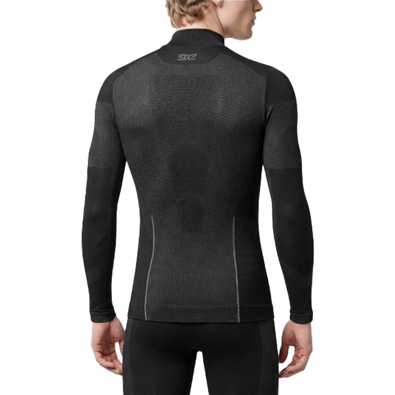 Functioneel T-shirt met lange mouwen SIXS BT TS3L V2 zwart-donkergrijs