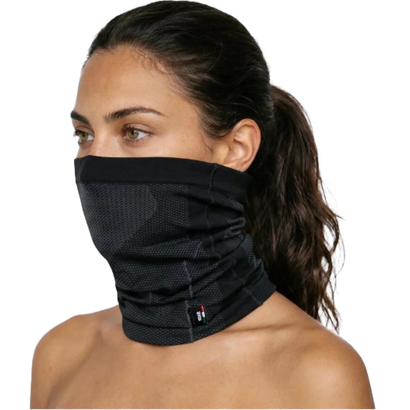 Nekwarmer SIXS BT TBXL zwart-donkergrijs