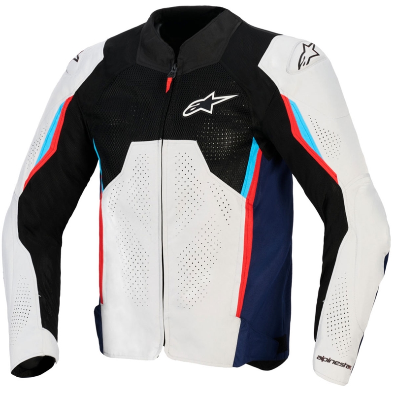 Alpinestars AST V3 Air motorjas wit-blauw-rood-zwart