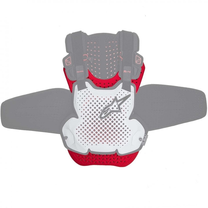 Adapterset voor het verlengen van de borstbescherming van de ALPINESTARS A-4 PLASMA-beschermer, rood