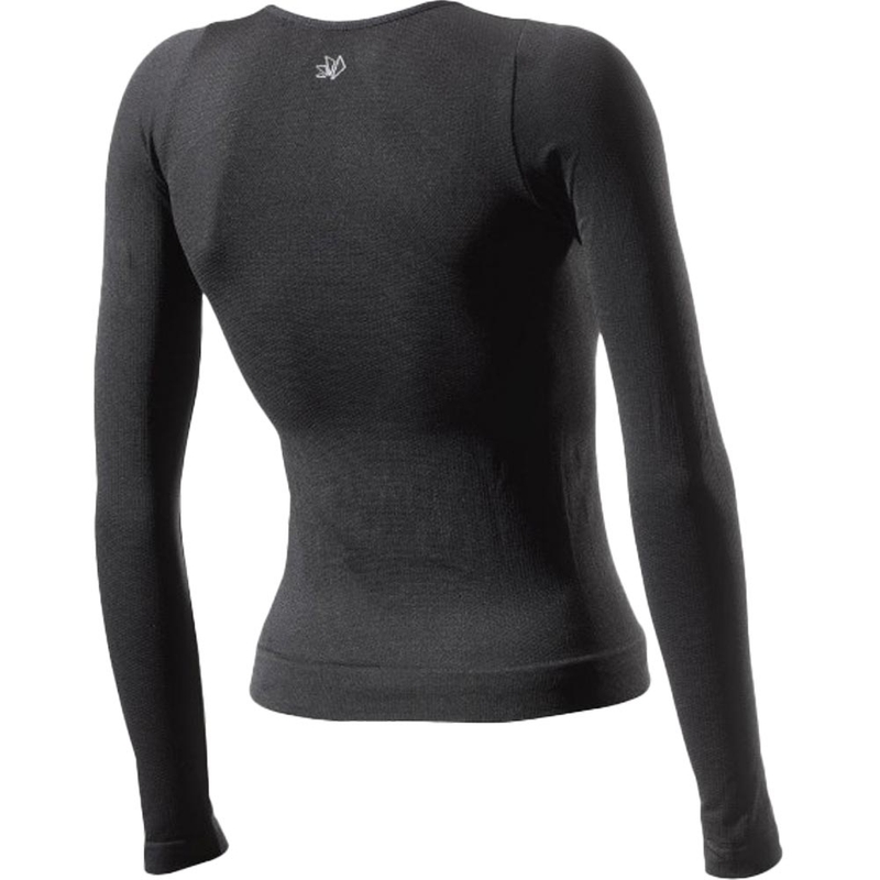 Functioneel T-shirt met lange mouwen voor dames, model SIXS F TS2, zwart.