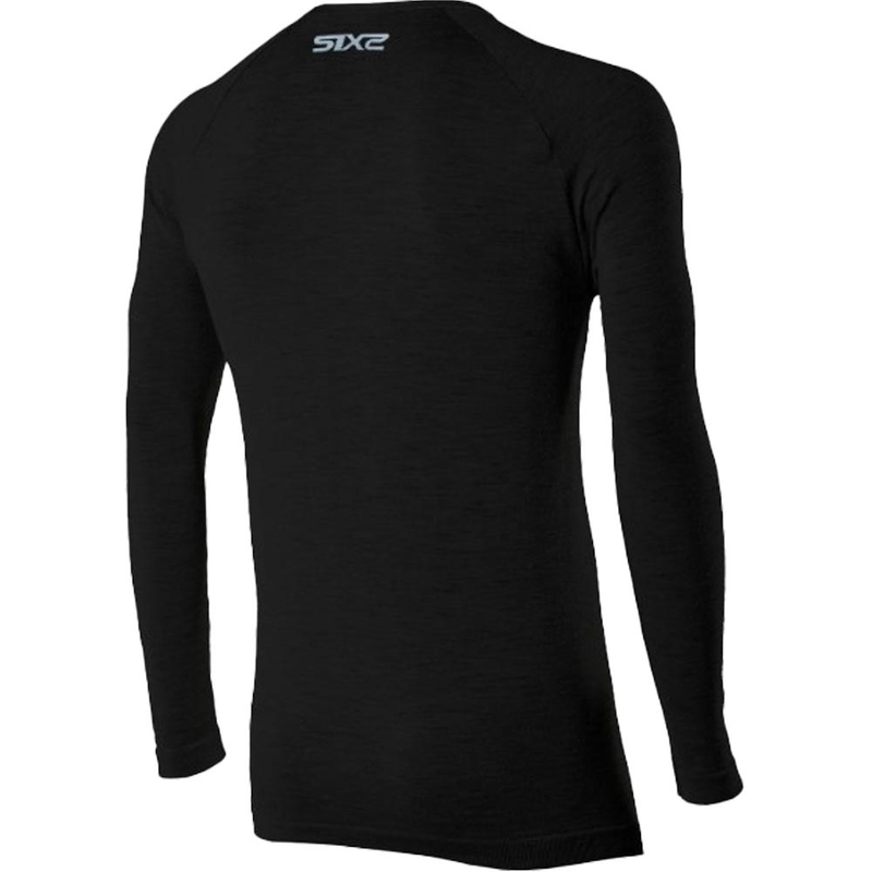 Thermisch T-shirt met lange mouwen SIXS TS2 MERINOS zwart