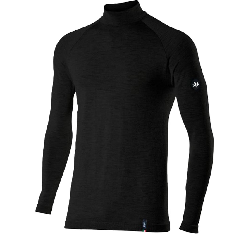 Thermisch T-shirt met lange mouwen SIXS TS3 MERINOS zwart