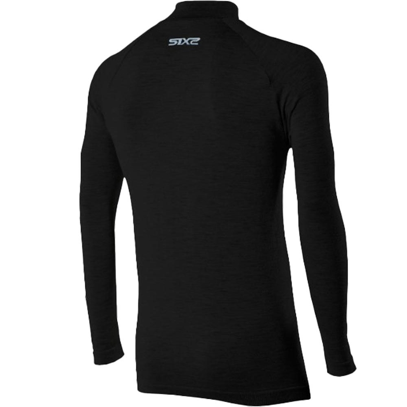 Thermisch T-shirt met lange mouwen SIXS TS3 MERINOS zwart