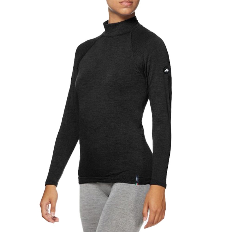 Thermisch T-shirt met lange mouwen SIXS TS3 MERINOS zwart