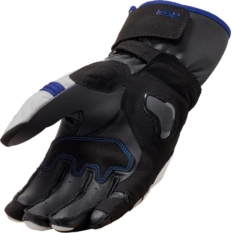 Revit RSR 5 motorhandschoenen wit-blauw