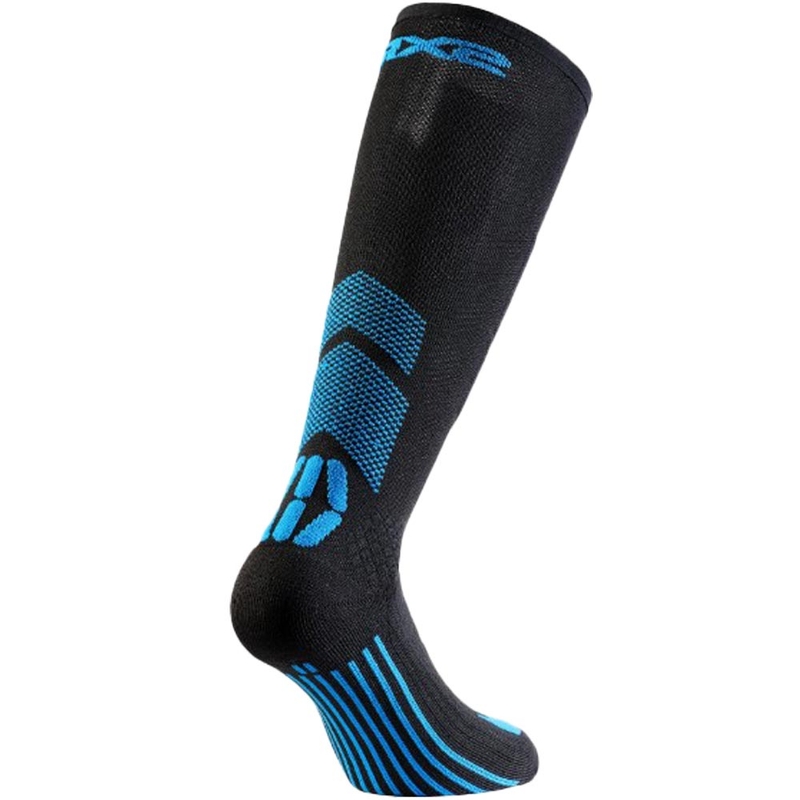 Functionele kniekousen SIXS MOT V3 zwart-blauw