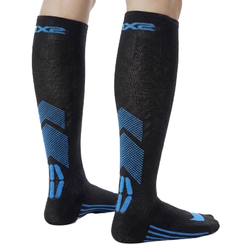 Functionele kniekousen SIXS MOT V3 zwart-blauw