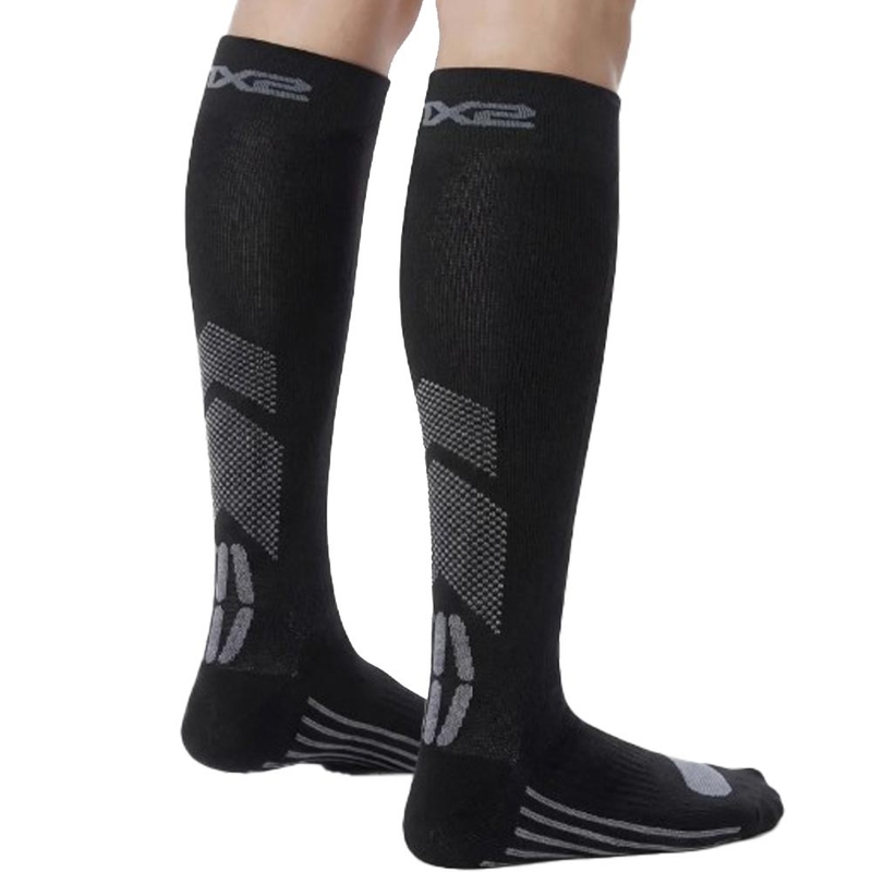 Functionele kniekousen SIXS MOT V3 zwart-grijs