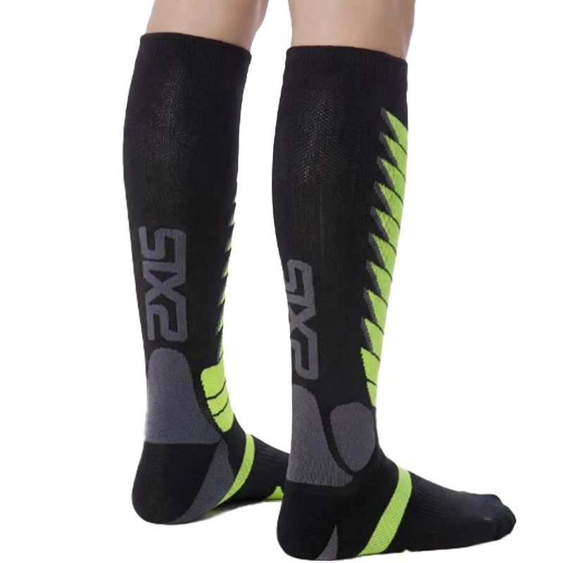 Functionele kniekousen SIXS SPEED V3 zwart-groen