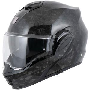 Scorpion EXO-TECH EVO ONYX CARBON Solid flip-up motorhelm zwart