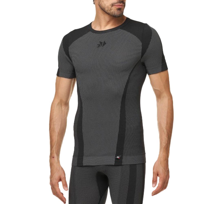 SIXS TS1 V2 functioneel shirt met korte mouwen, zwart carbon