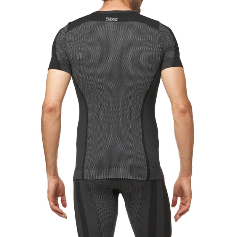 SIXS TS1 V2 functioneel shirt met korte mouwen, zwart carbon