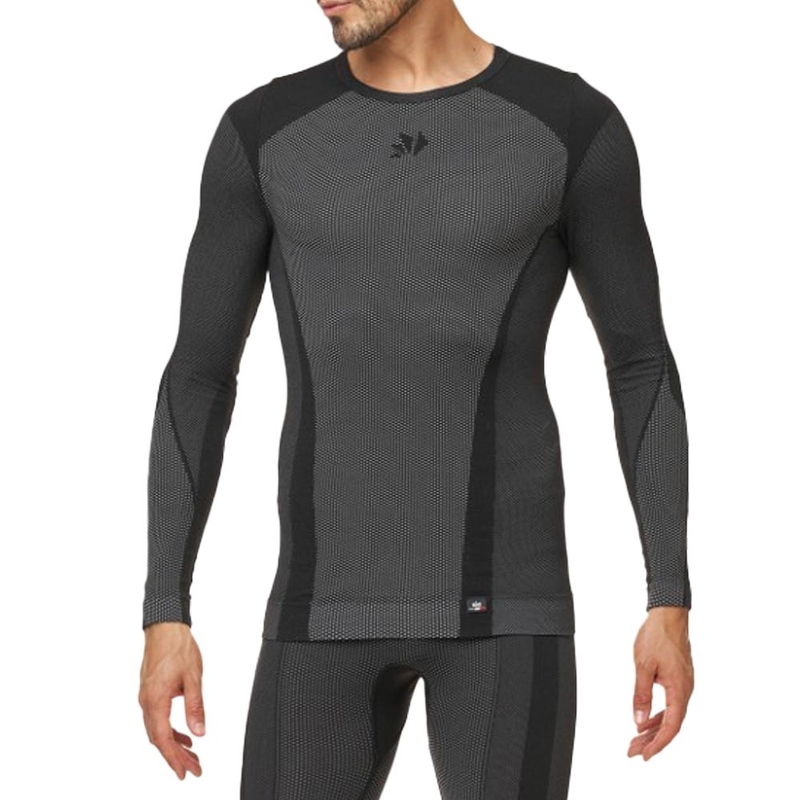 SIXS TS2 V2 functioneel shirt met lange mouwen, zwart carbon