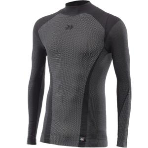 Functioneel T-shirt met lange mouwen SIXS TS3 V2 zwart carbon