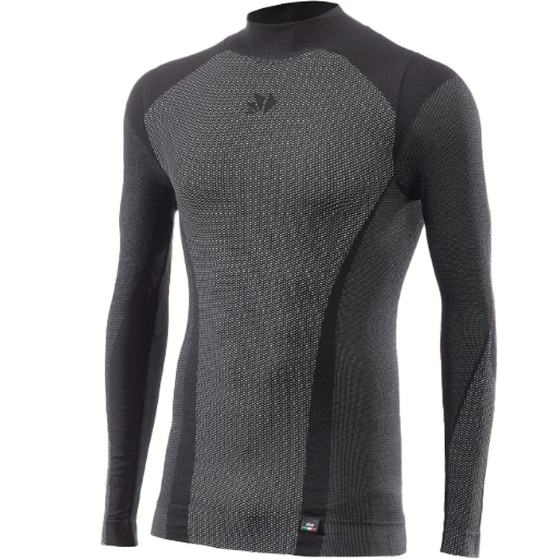 Functioneel T-shirt met lange mouwen SIXS TS3 V2 zwart carbon
