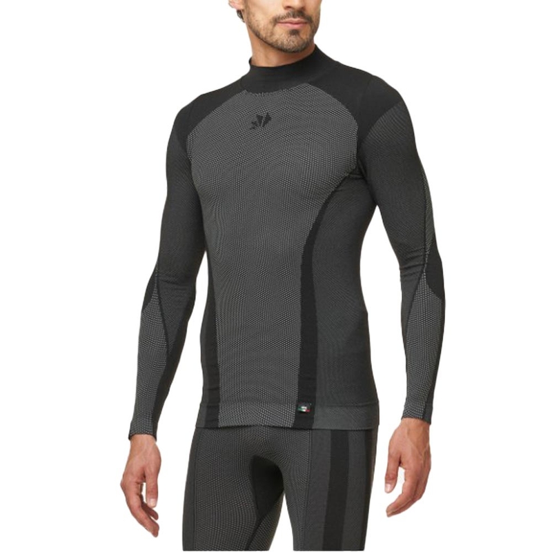 Functioneel T-shirt met lange mouwen SIXS TS3 V2 zwart carbon