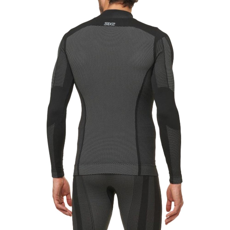 Functioneel T-shirt met lange mouwen SIXS TS3 V2 zwart carbon