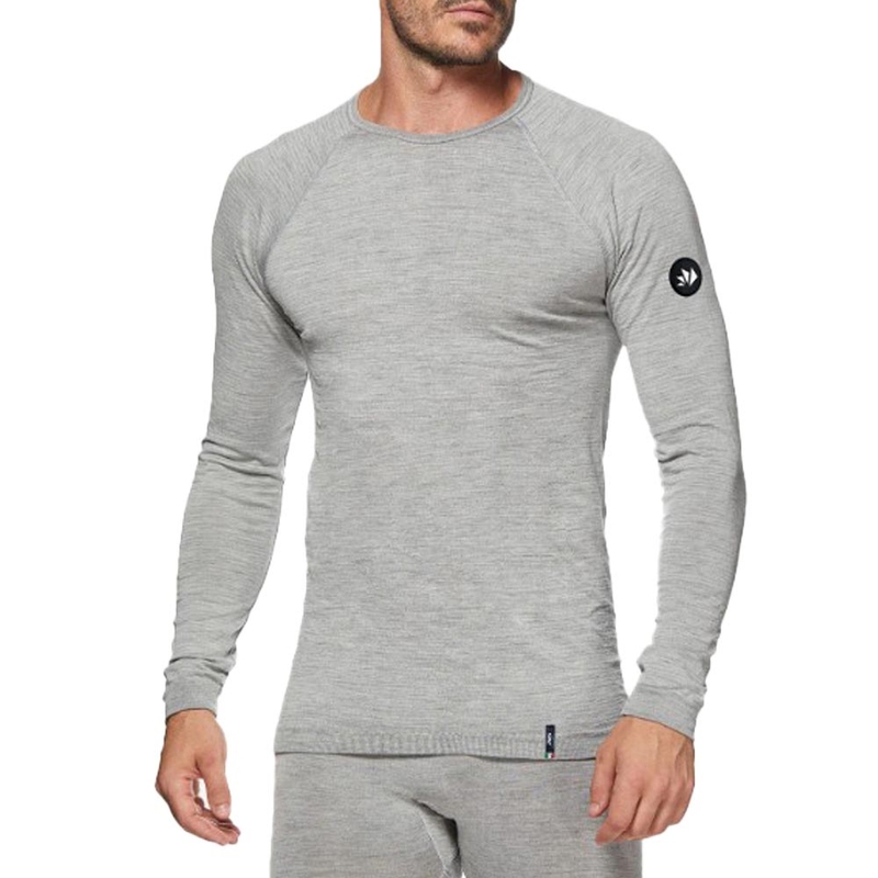 Thermisch T-shirt met lange mouwen SIXS TS2 MERINOS grijs