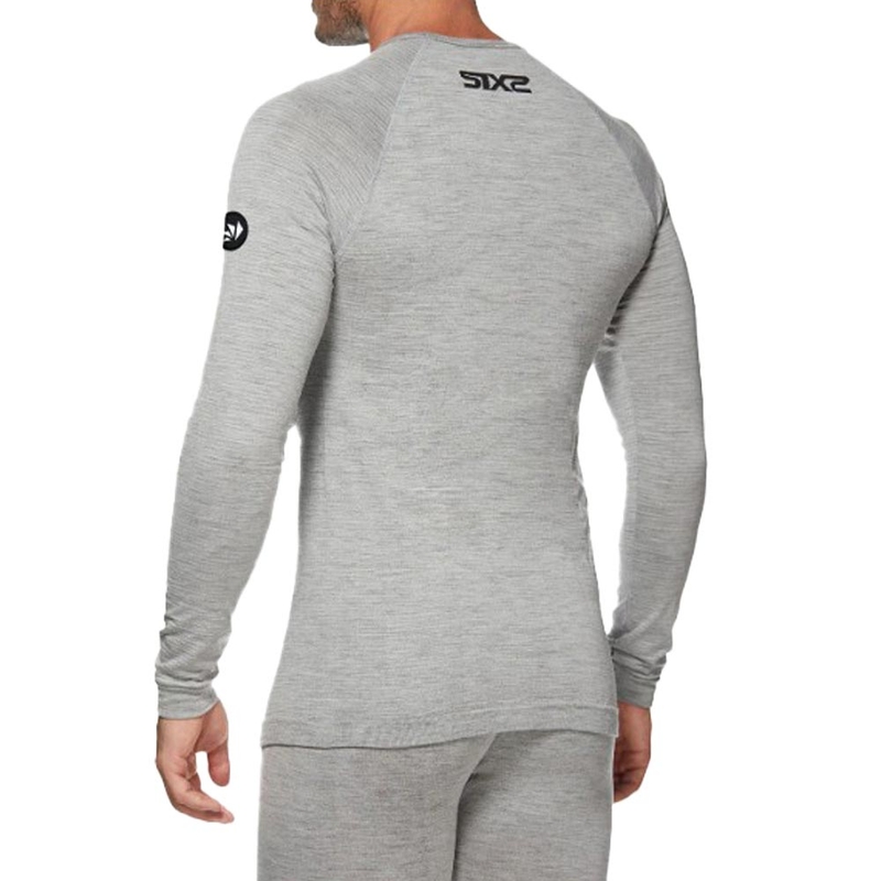 Thermisch T-shirt met lange mouwen SIXS TS2 MERINOS grijs
