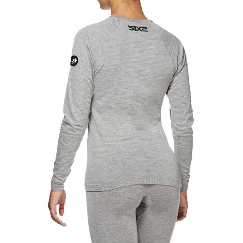 Thermisch T-shirt met lange mouwen SIXS TS2 MERINOS grijs