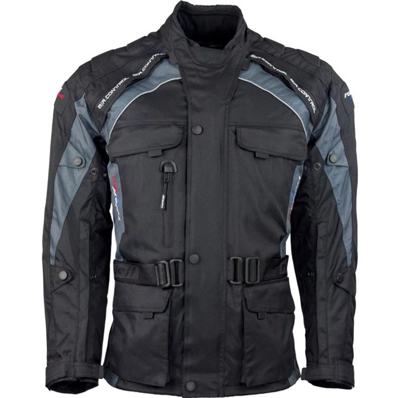 Roleff Liverpool motorjas zwart-grijs