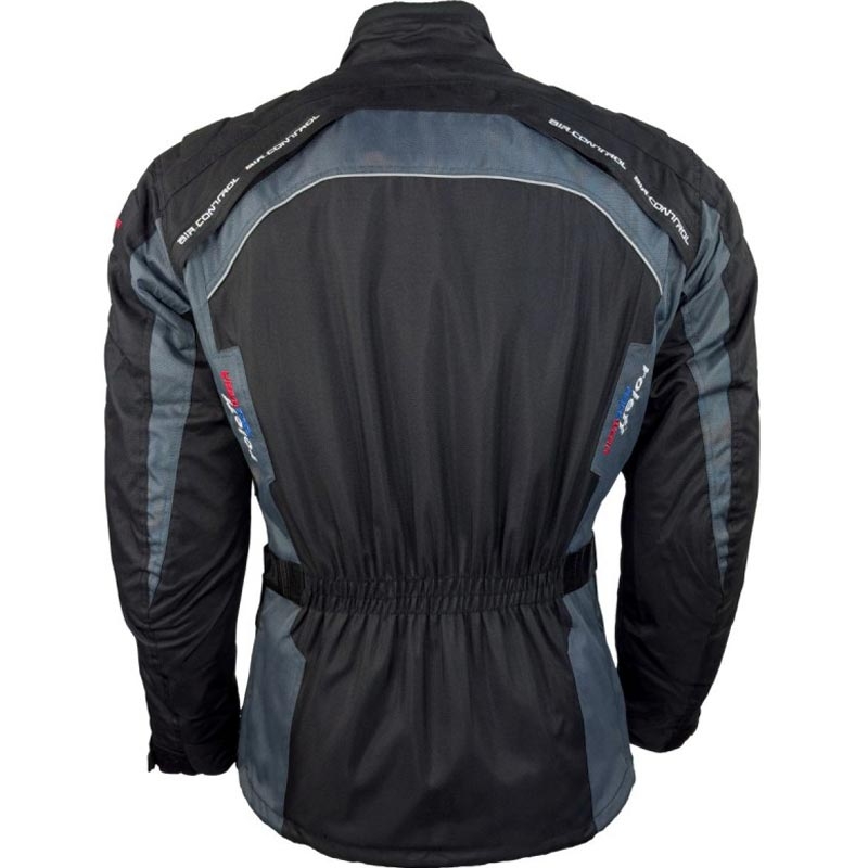 Roleff Liverpool motorjas zwart-grijs