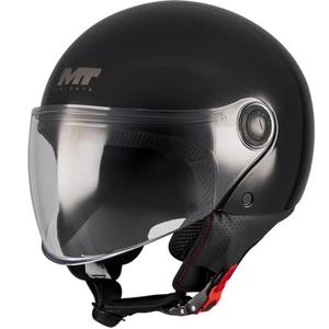 Open motorhelm MT Street S Pure A1 zwart
