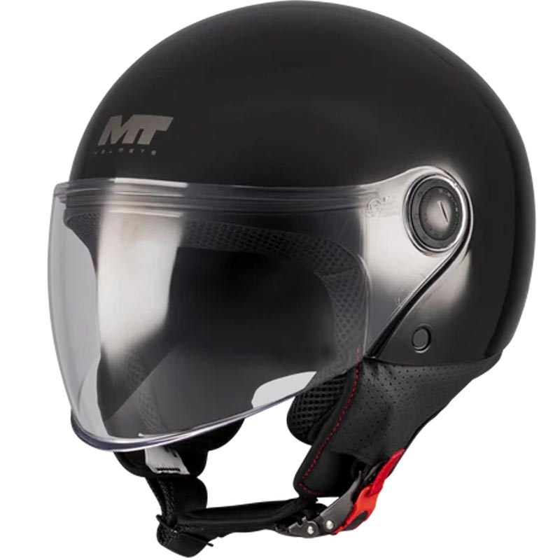 Open motorhelm MT Street S Pure A1 zwart