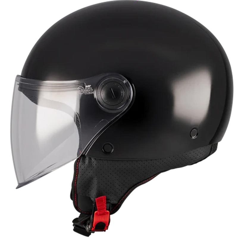 Open motorhelm MT Street S Pure A1 zwart