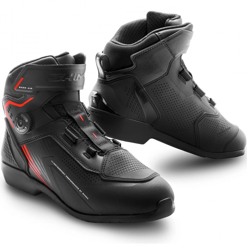 Shima Enzo Air motorlaarzen zwart-rood