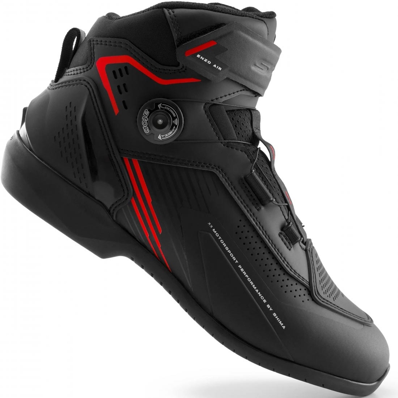 Shima Enzo Air motorlaarzen zwart-rood