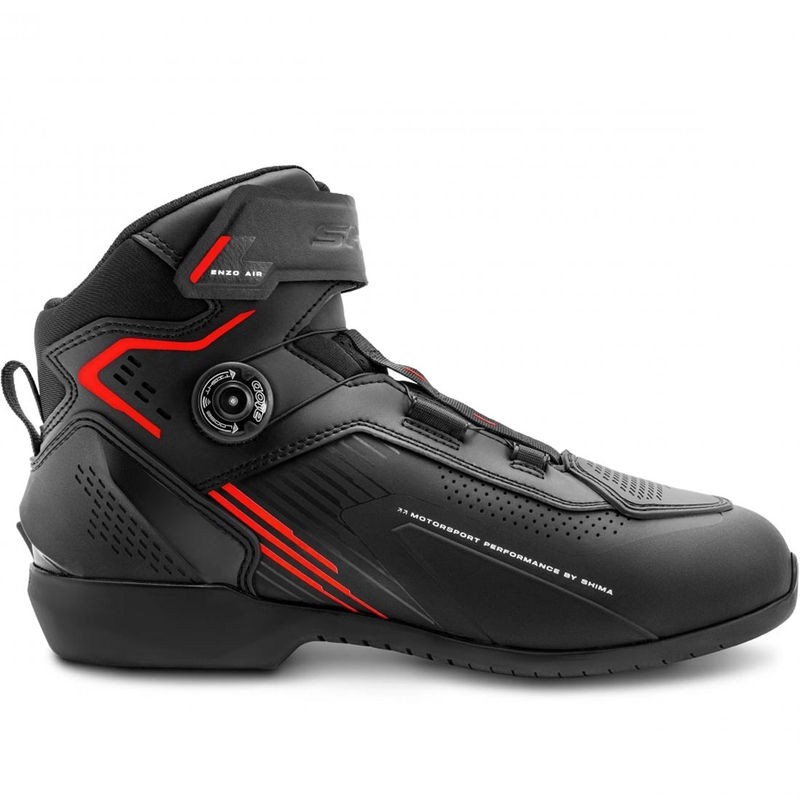 Shima Enzo Air motorlaarzen zwart-rood