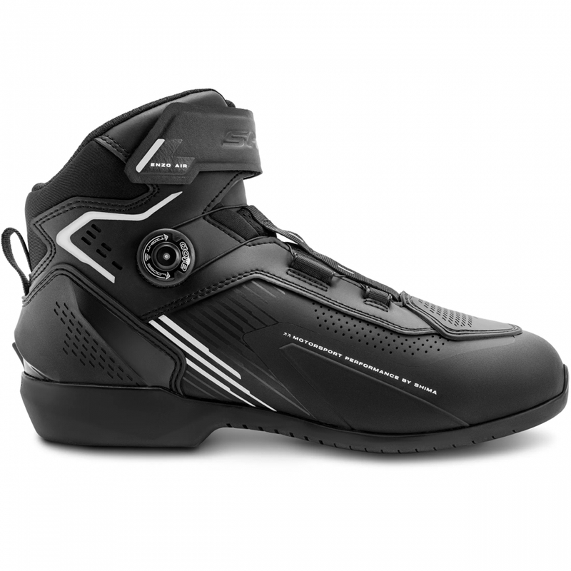 Shima Enzo Air motorlaarzen zwart-wit