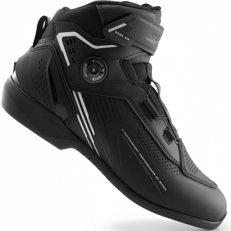 Shima Enzo Air motorlaarzen zwart-wit