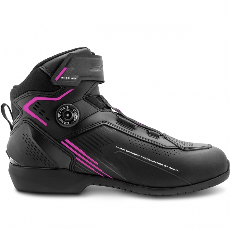 Damesmotorlaarzen Shima Enzo Air zwart-roze