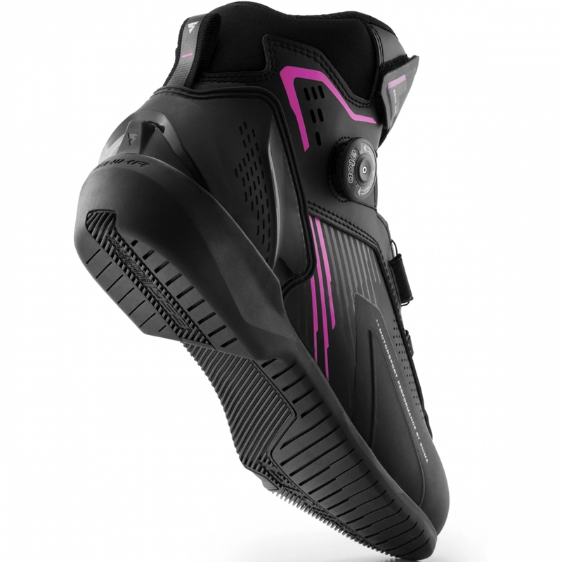 Damesmotorlaarzen Shima Enzo Air zwart-roze