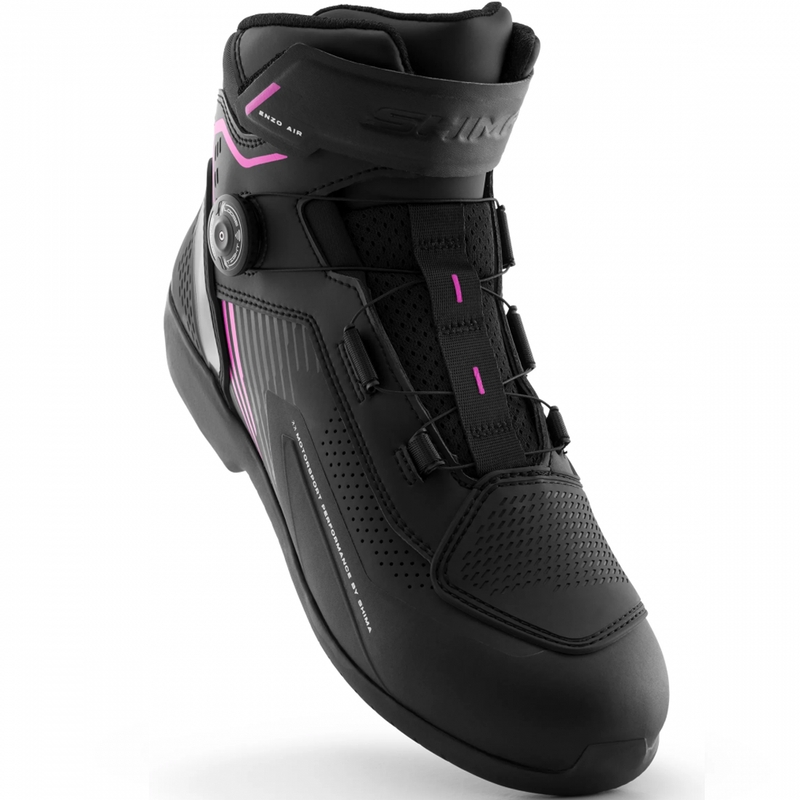Damesmotorlaarzen Shima Enzo Air zwart-roze