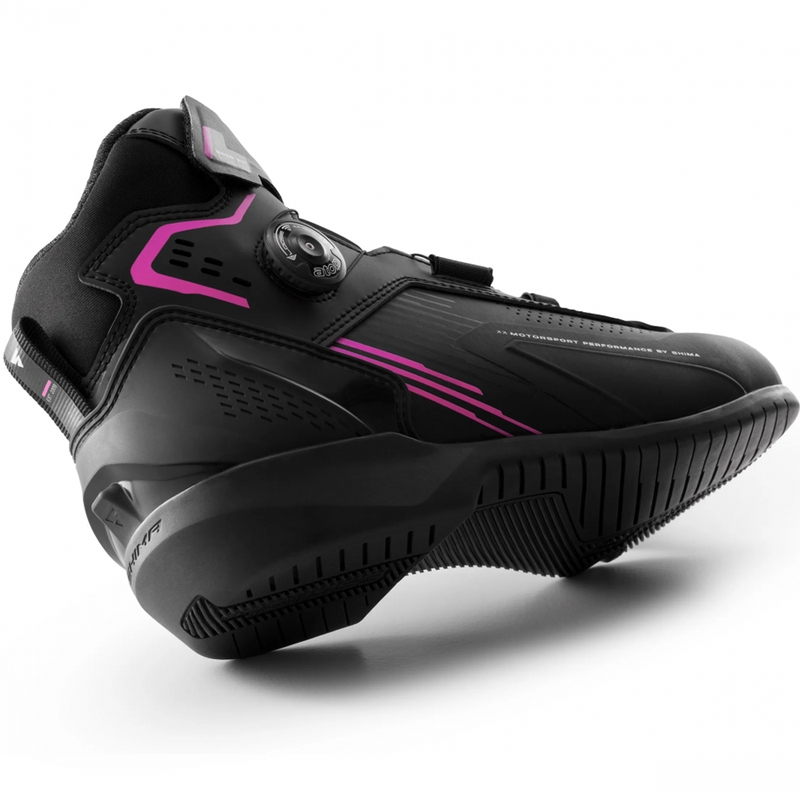 Damesmotorlaarzen Shima Enzo Air zwart-roze