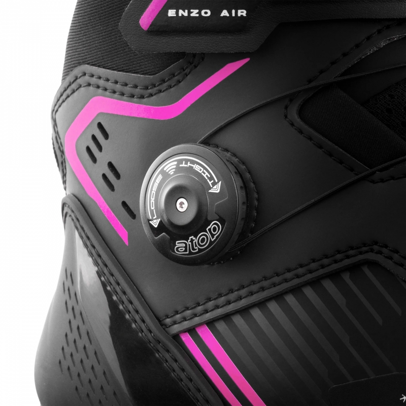 Damesmotorlaarzen Shima Enzo Air zwart-roze