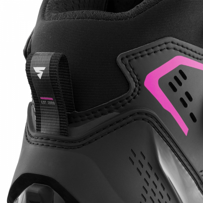 Damesmotorlaarzen Shima Enzo Air zwart-roze