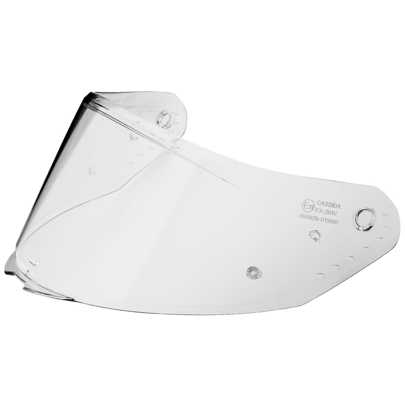 Vizier voor Cassida AERO helmen met Pinlock-voorbereiding, transparant
