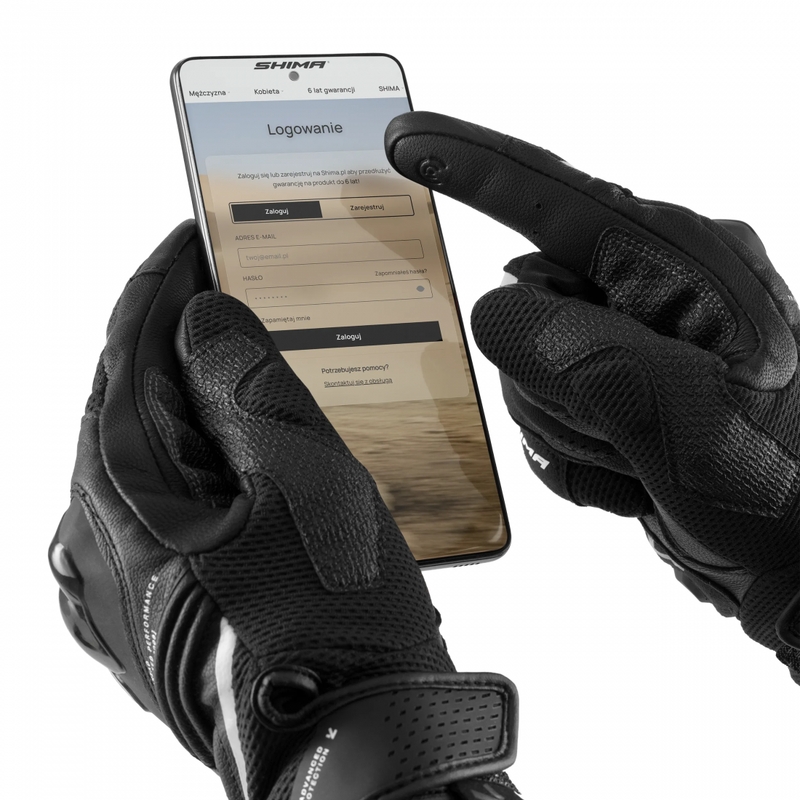 Shima Spark 3.0 motorhandschoenen zwart-wit