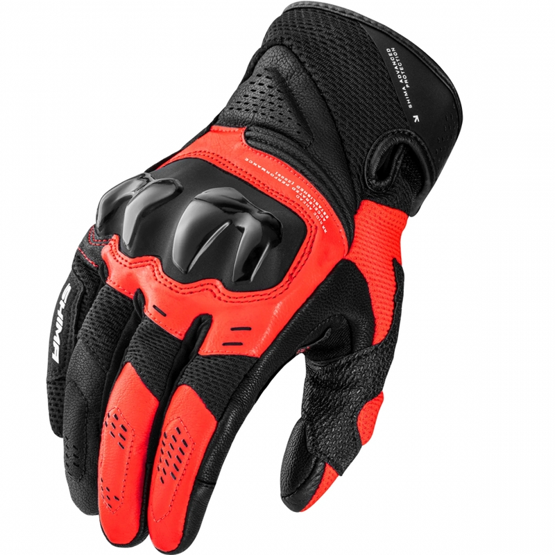 Shima Spark 3.0 motorhandschoenen fluorescerend rood
